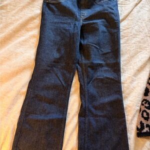 SPANX Dark Blue Flare Jeans cropped size L